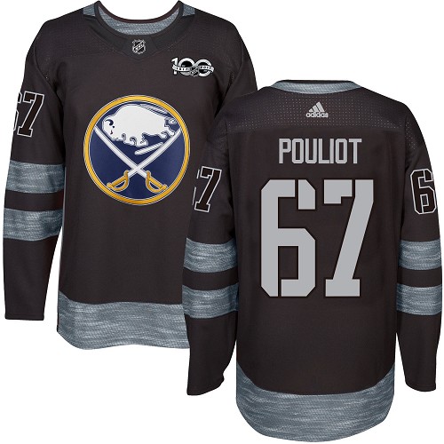 Adidas Sabres #67 Benoit Pouliot Black 1917-100th Anniversary Stitched NHL Jersey